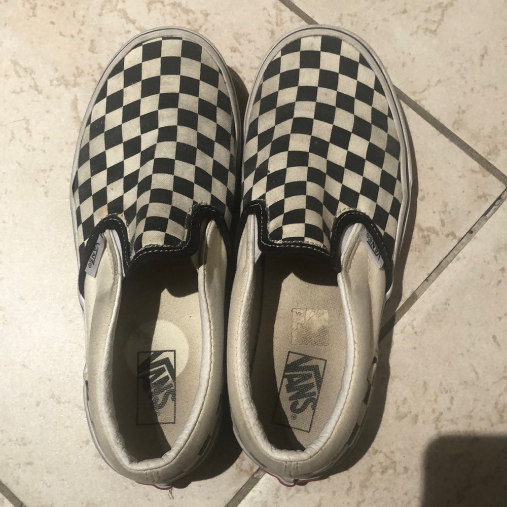 van checkered shoes